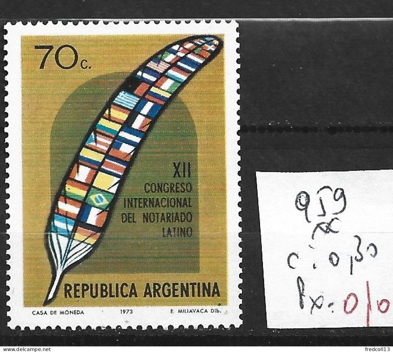 ARGENTINE 959 ** Côte 0.30 € - Ungebraucht