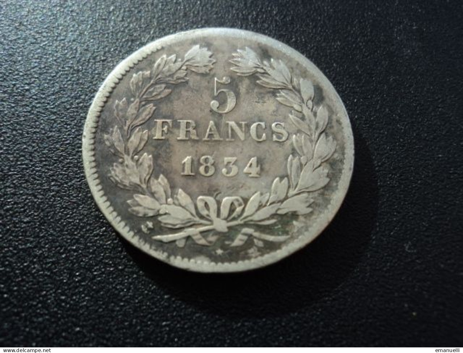 FRANCE : 5 FRANCS  1834 A *  F.324 / G.678 / KM 748.1     TB - 5 Francs