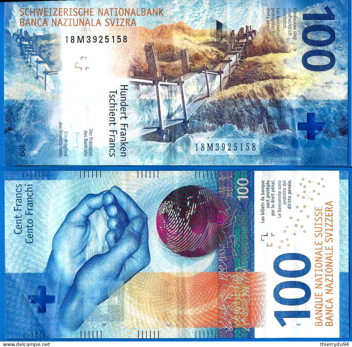 Suisse 100 Francs 2018 Switzerland Svizzera Schweizerische Paypal Crypto Bitcoin OK - Schweiz