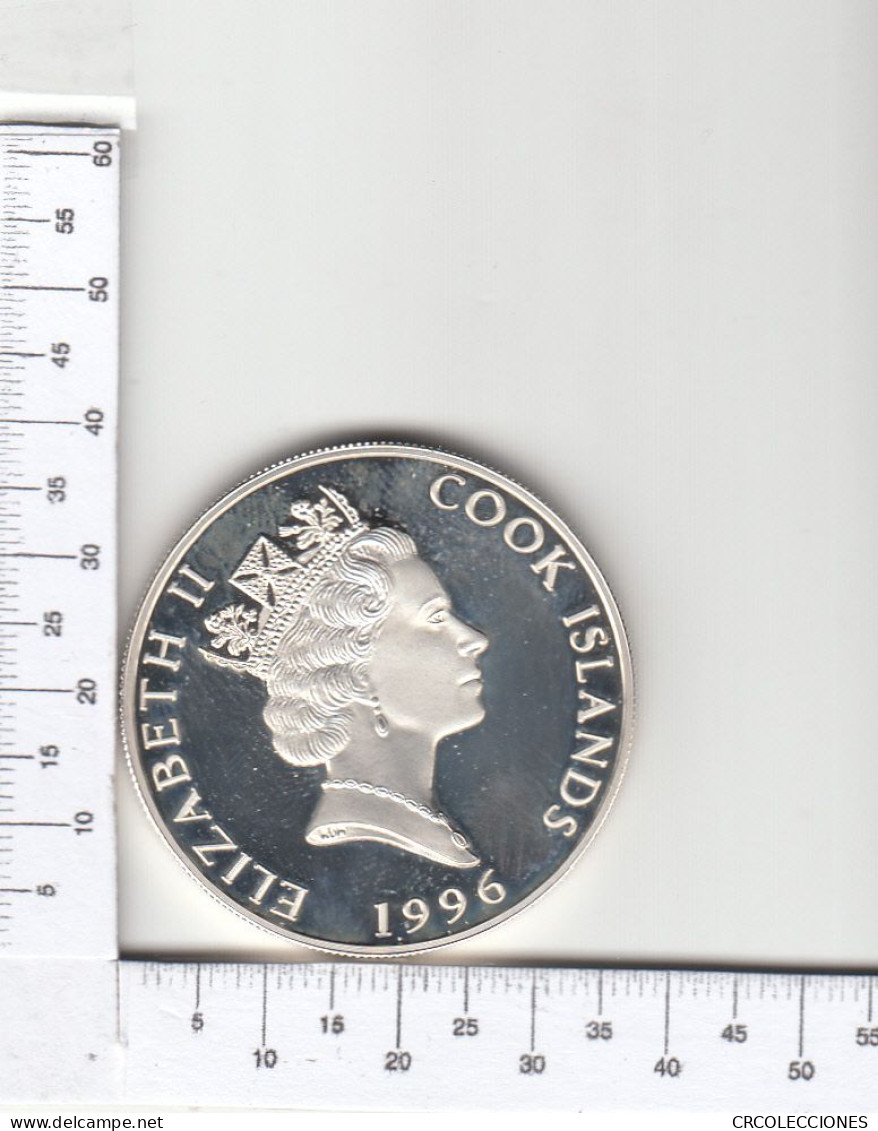 CR1795 MONEDA ISLAS COOK 10 DÓLARES 1996 PLATA - Islas Cook