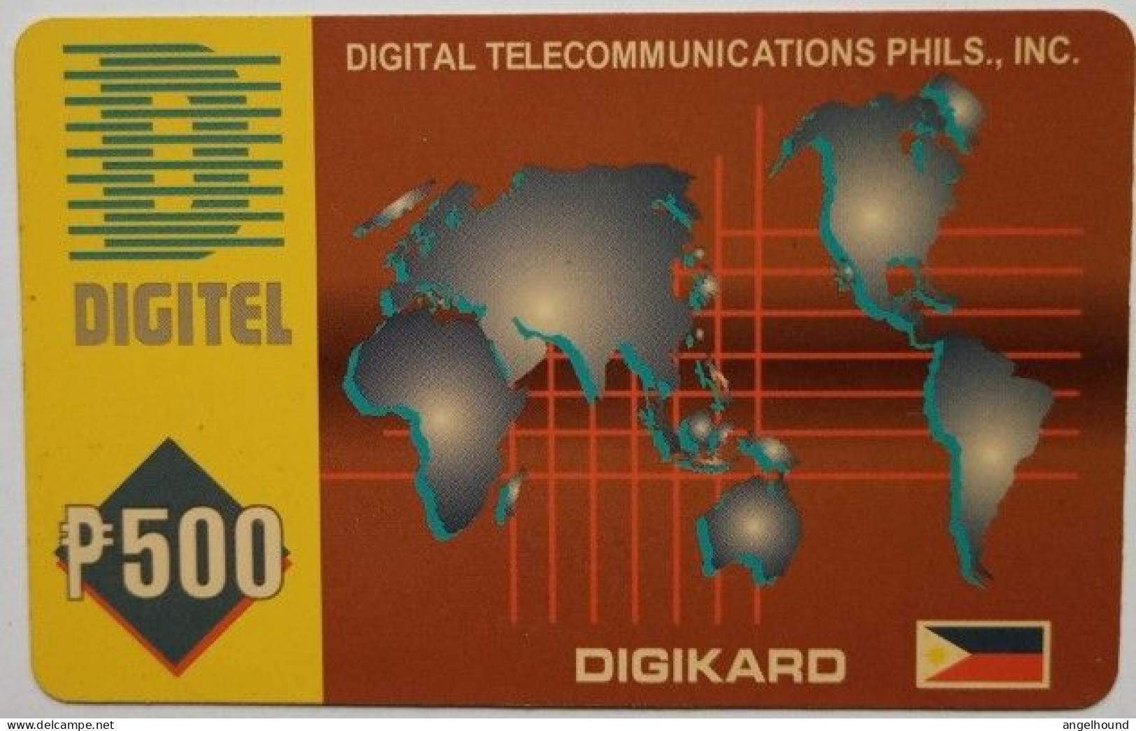 Philippines Digitel P500 Digikard - Map - Philippines