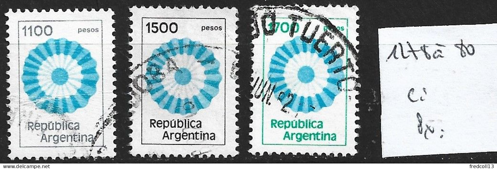 ARGENTINE 1278 à 80 Oblitérés Côte 0.60 € - Usati