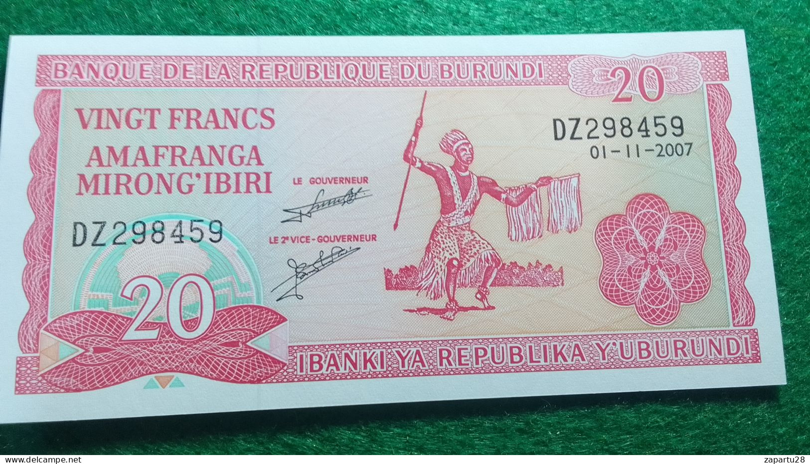 BURUNDİ-    20     FRANK        UNC - Burundi