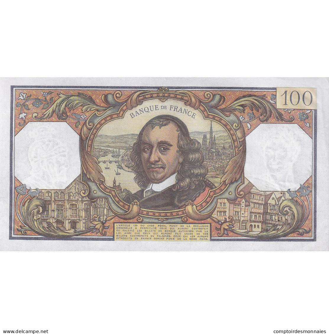 France, 100 Francs, Corneille, 1971, R.572, TTB+, Fayette:65.36, KM:149d - 100 F 1964-1979 ''Corneille''