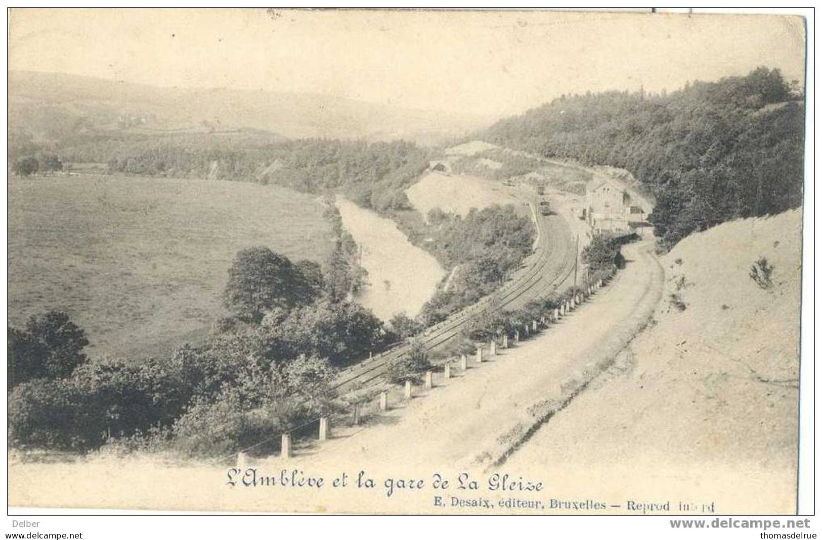 At28:pk:La GARE DE LA GLEIZE: Onvold.gefrankeerd:  GOUVY: Getakseerd: BOUVIGNY: 23 X 1912 - Stoumont