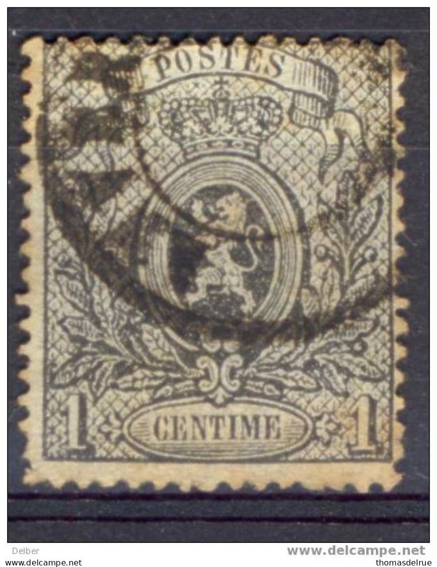 Px802:N°23A:getand: 15: Drukwerkstempel: ANVERS P.P. - 1866-1867 Blasón