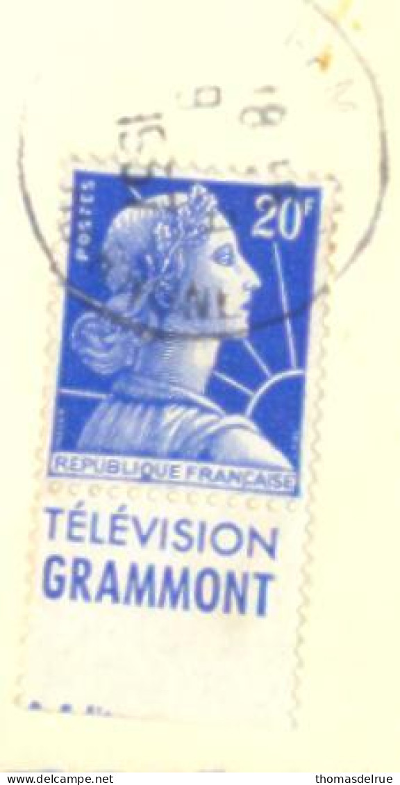 Wx989:  N°1011Bd  Op Brief >> Belgie : Télévision GRAMMONT - 1955-1961 Marianne (Muller)