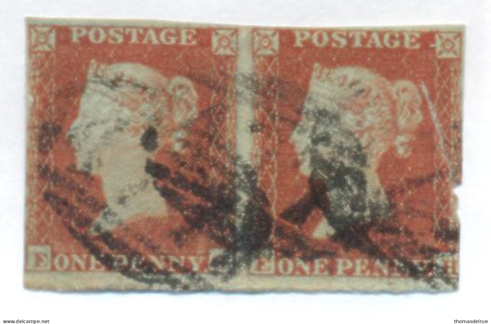 Ua672:  One Penny Red : Imperforated : E__G/H - Gebruikt