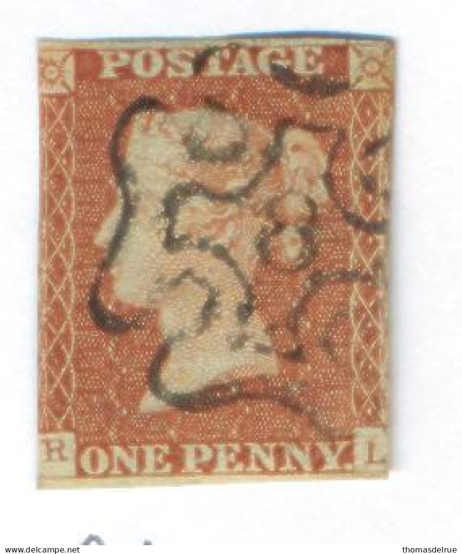 Ua793:  Red Penny  With Maltese Cross With N° 8 :  R__L - Used Stamps