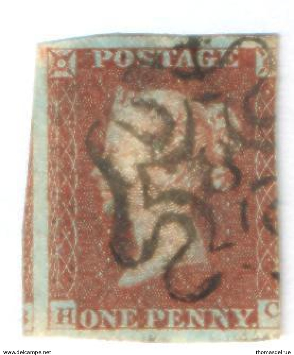 Ua796:  Red Penny  With Maltese Cross With N° 8 :  H__C - Usati