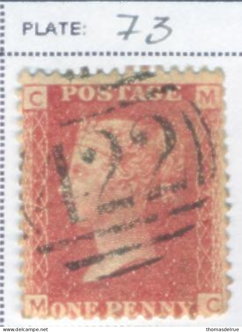 Ua861 SG N°43 - Plate 73 - Used Stamps