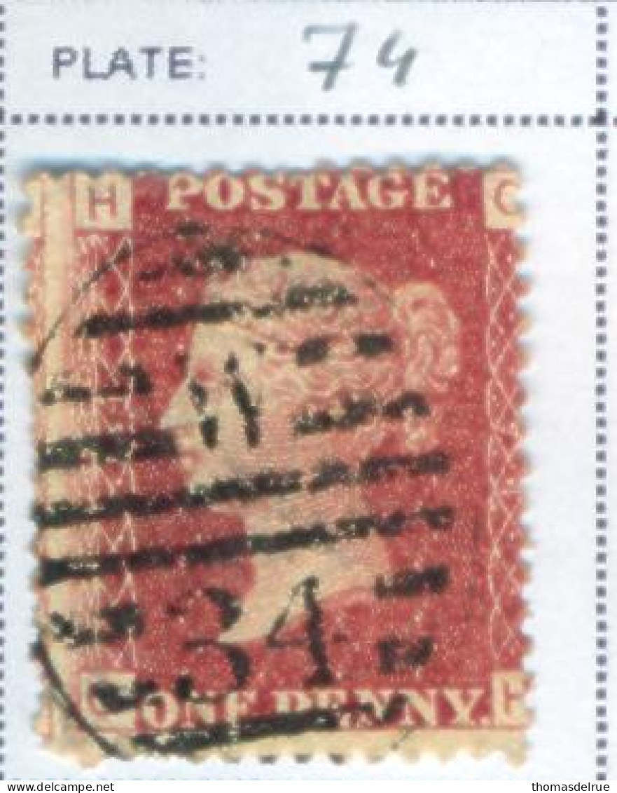 Ua856 SG N°43 - Plate 74 - Used Stamps