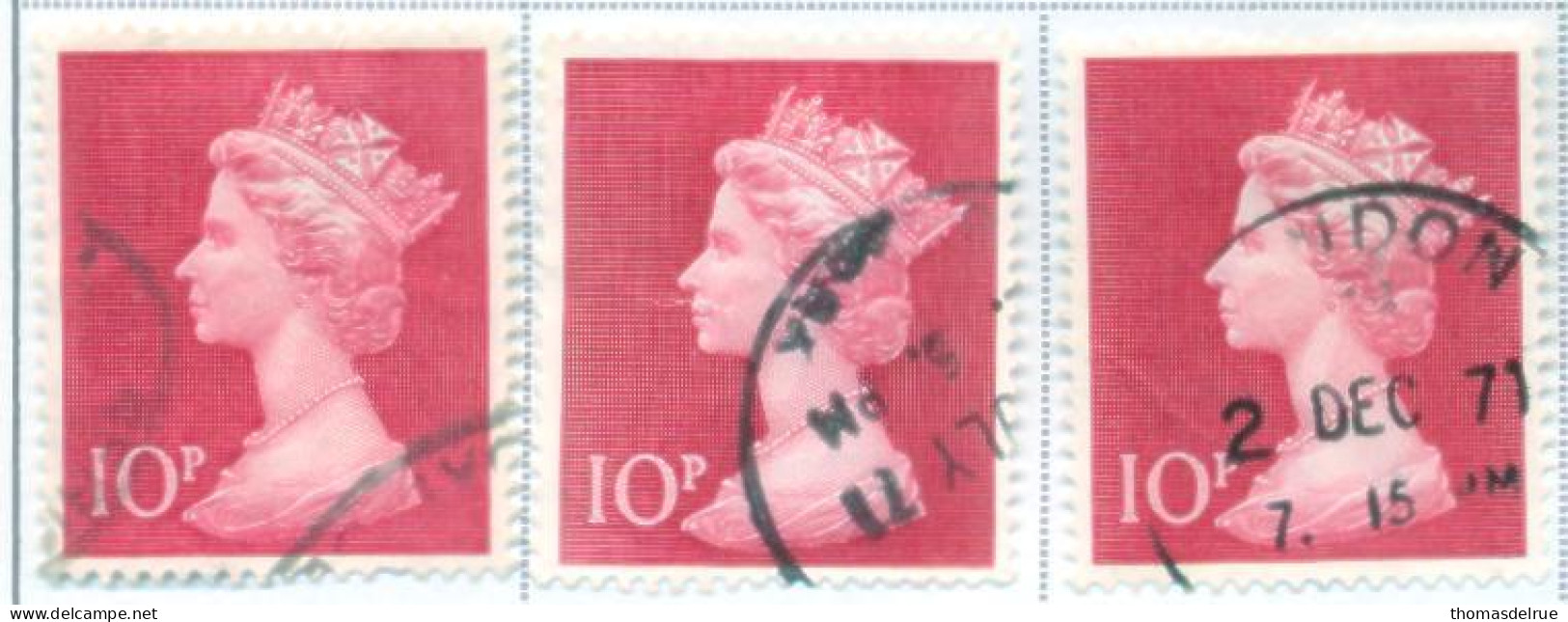 QE980: Used Stamps: SG: 9x 829 - Andere & Zonder Classificatie