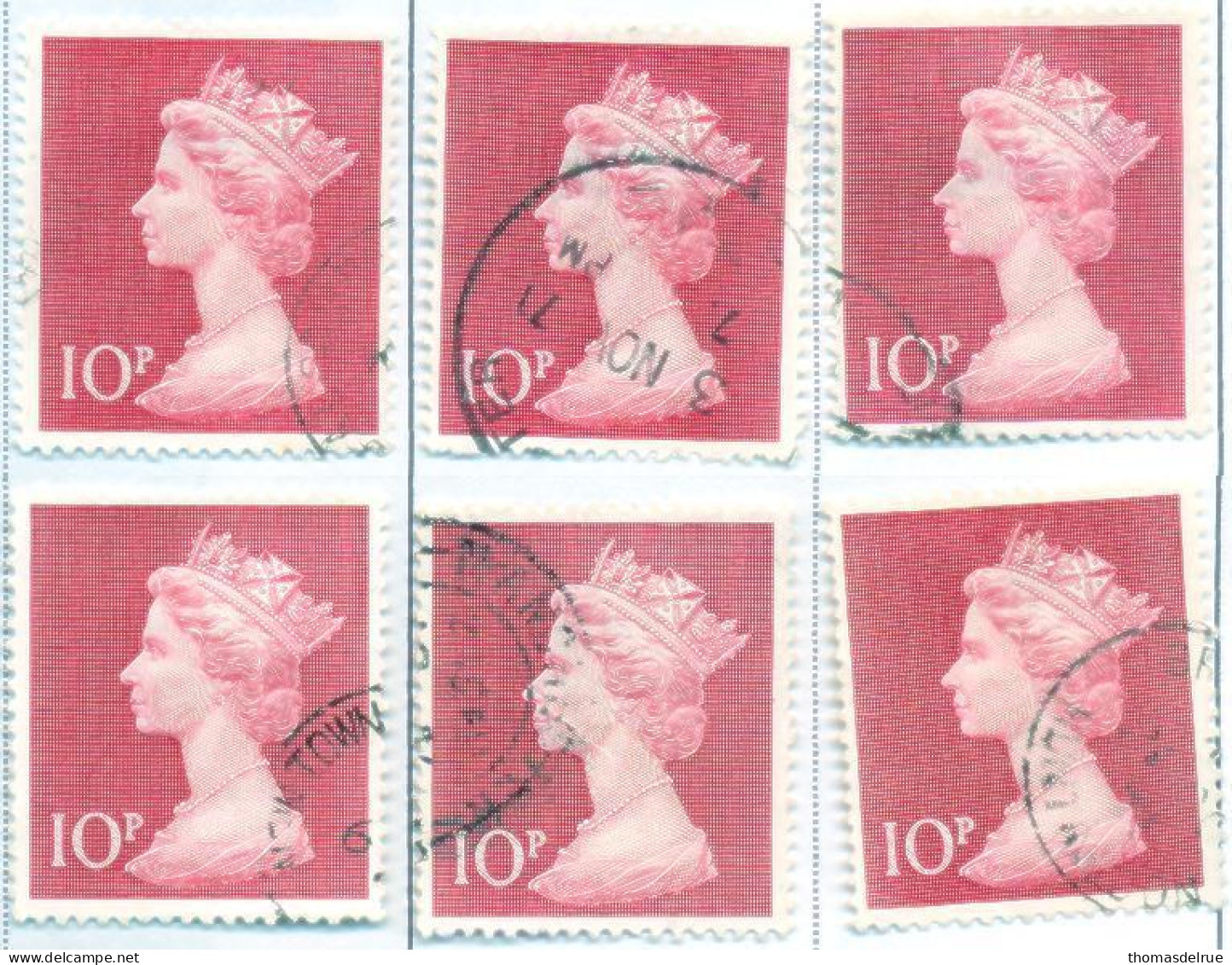 QE979: Used Stamps: SG: 12x 829 - Autres & Non Classés