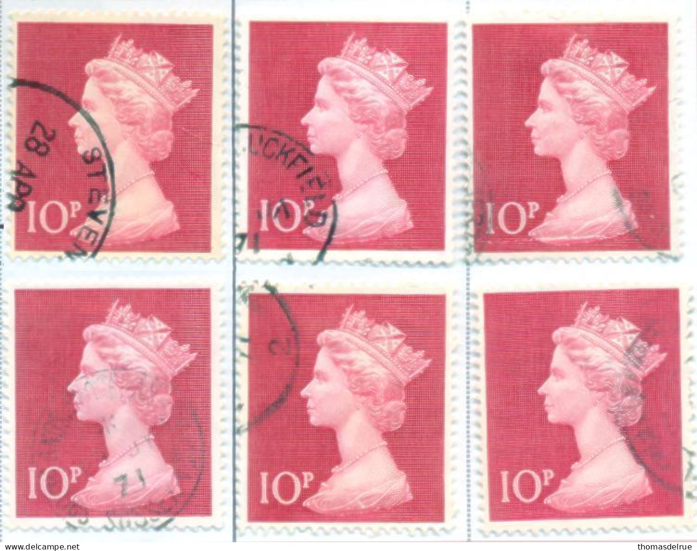 QE979: Used Stamps: SG: 12x 829 - Andere & Zonder Classificatie