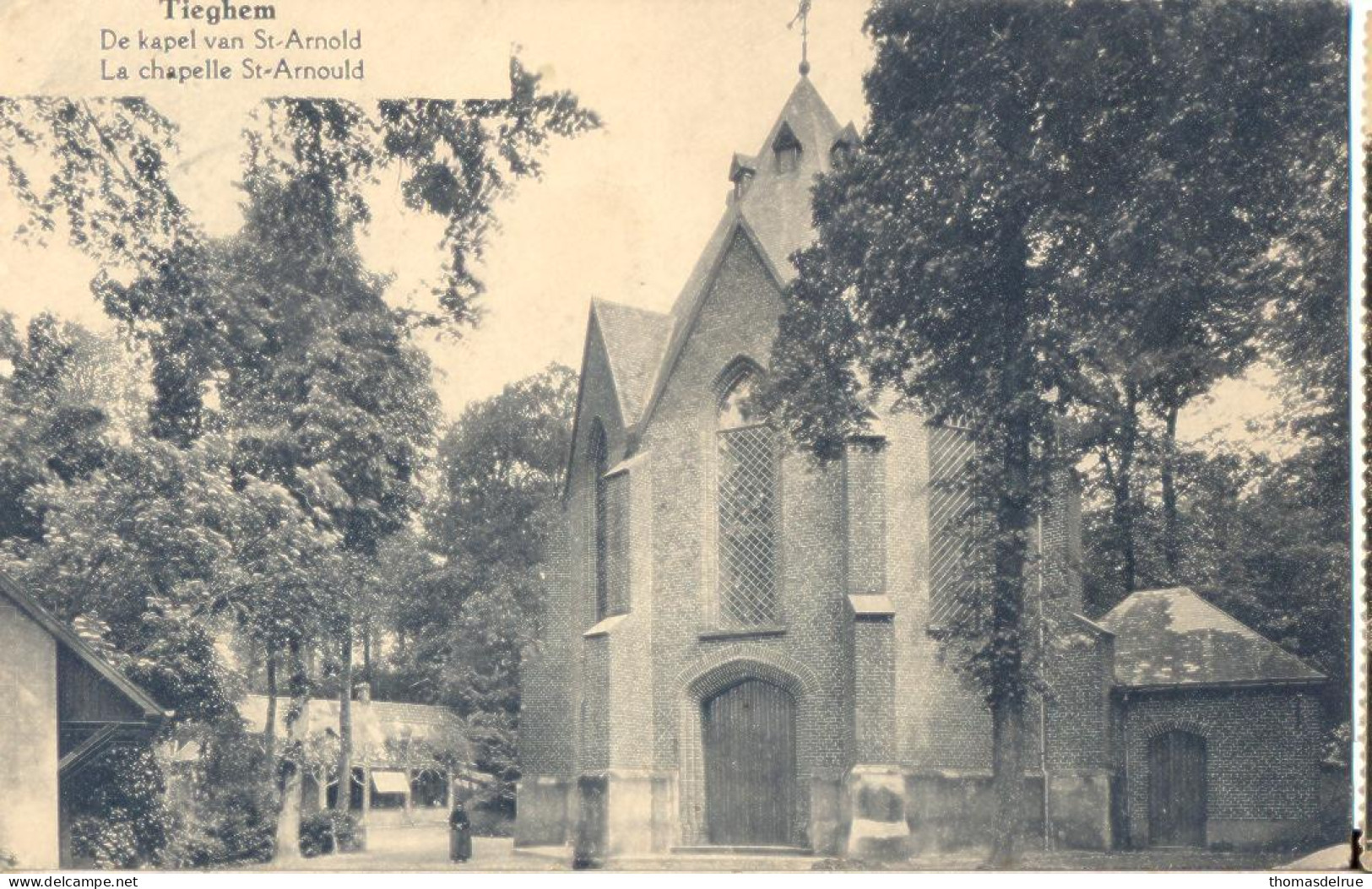 Wz969: TIEGHEM : De Kapel Van St.Arnold La Chapelle St-Arnould  1927 - Anzegem