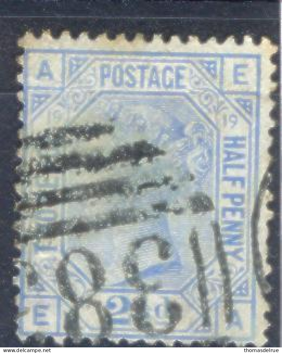 Xd647:GB  : Y.&T.N°57  Plate 19   -  L___A - Used Stamps