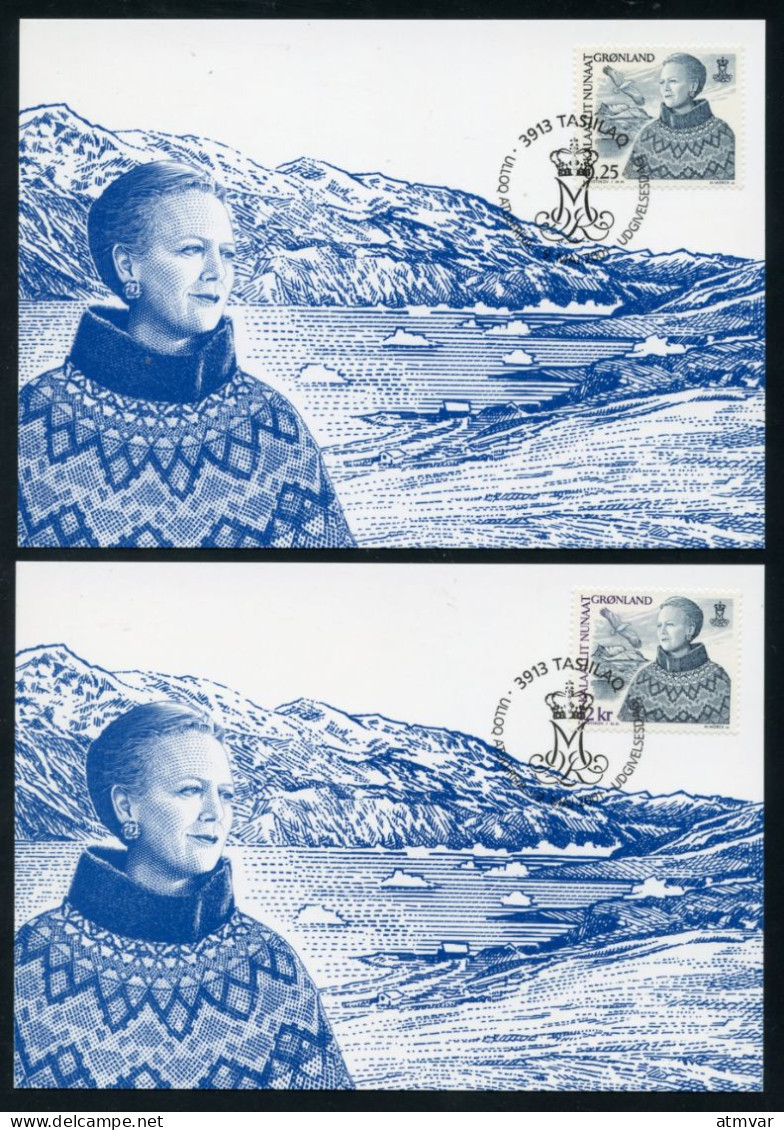 GREENLAND (2001) Carte S Maximum Card S - Queen Margrethe II (Rigmor Mydtskov, Martin Mörck) - Maximumkarten (MC)