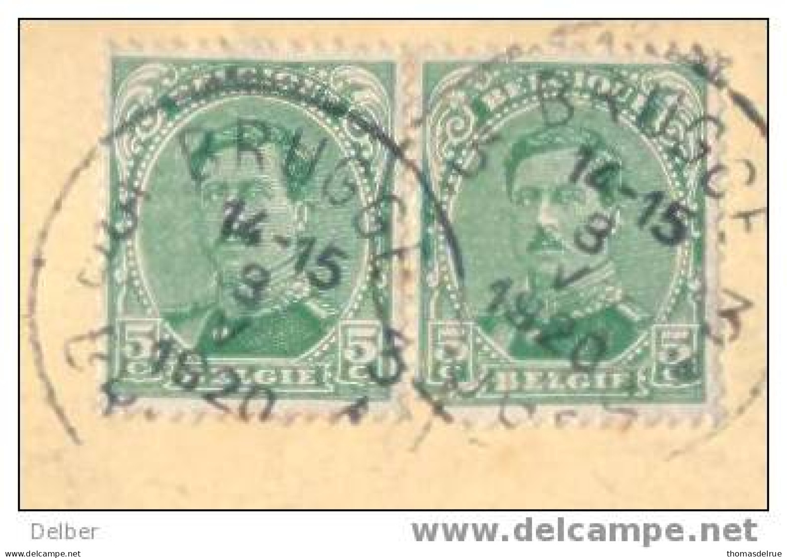 Zz505: VAL-ST-LAMBERT : Duitse Brugbstempel - Fortune Cancels (1919)