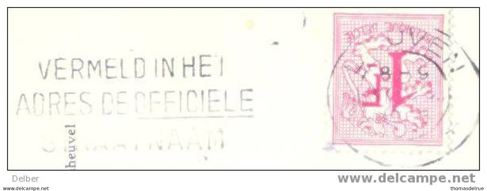 Zz545: N°859:  Met 2 Verschillende Vertrekstempels  SCHERPENHEUVEL & LEUVEN >>> Antwerpen - 1951-1975 Heraldischer Löwe (Lion Héraldique)
