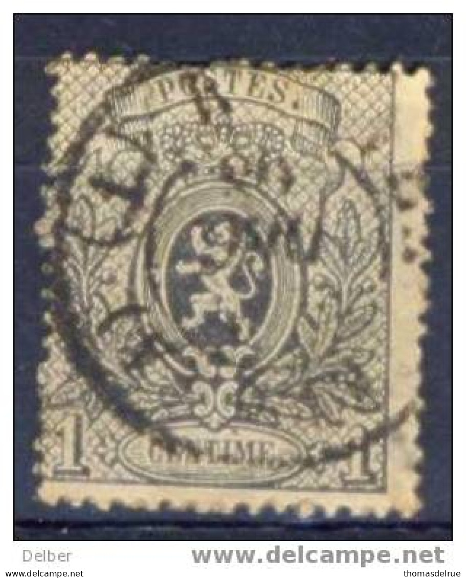 Xb4: N°23A Dubbelring Stempel: VERVIERS(A) 1 - 1866-1867 Petit Lion