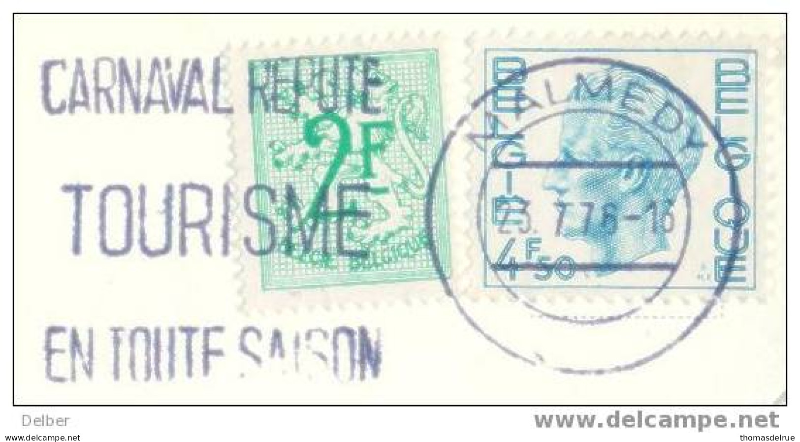 Zz389:CARNAVAL REPUTE TOURISME  EN TOUTE SAISON MALMEDY 1976 - Carnival