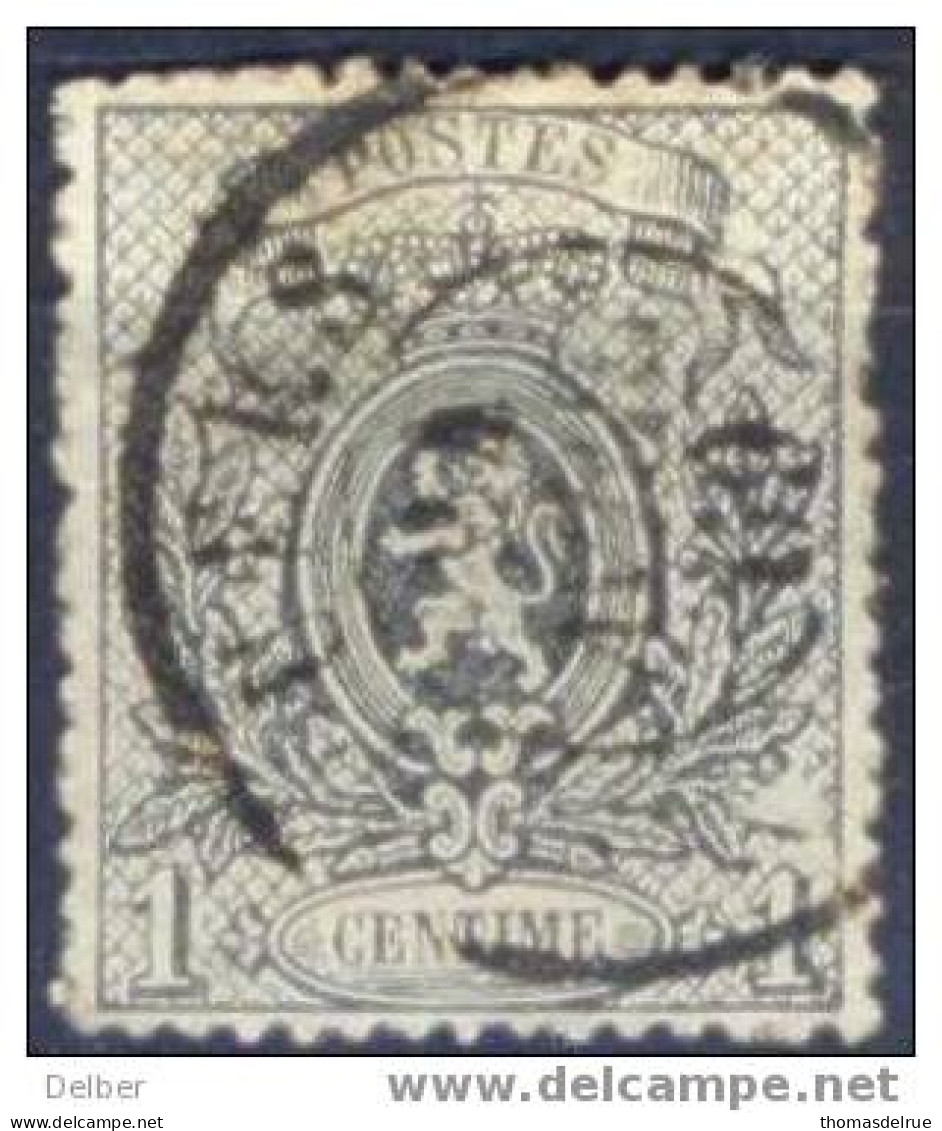 Xb19: 2 Zegels 1ct:  Dc: NEVELE  &  PUERS ... Met Kleine Gebreken... - 1866-1867 Coat Of Arms