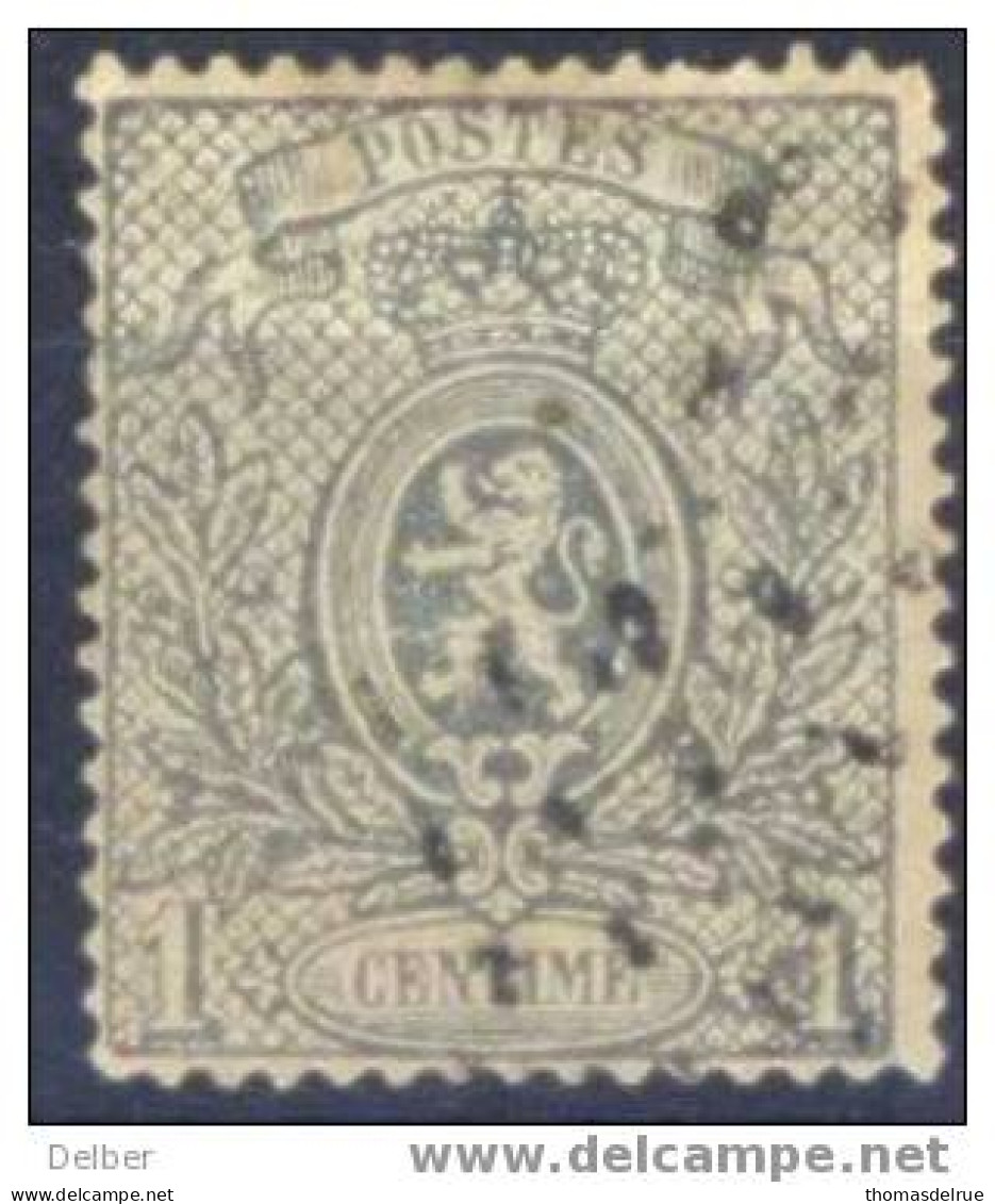 Xb18: 3 Zegels 1ct: Een Puntstempel En 2x LIEGE ... Met Kleine Gebreken... - 1866-1867 Coat Of Arms