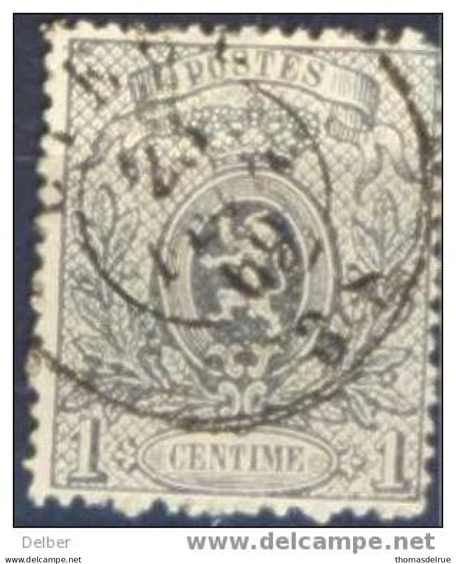 Xb18: 3 Zegels 1ct: Een Puntstempel En 2x LIEGE ... Met Kleine Gebreken... - 1866-1867 Coat Of Arms