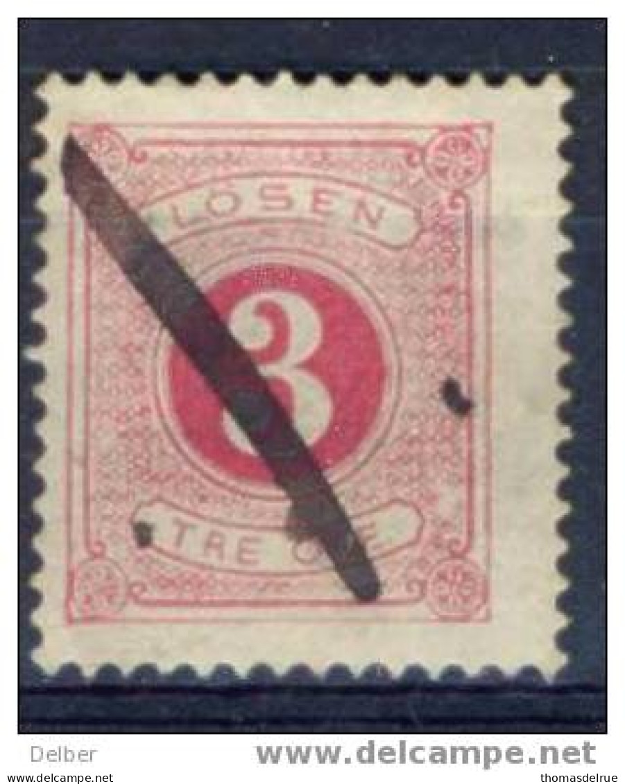 Zw921 : Facit N° L12 : Used  Pen Annulation: Perf. 13 - Postage Due