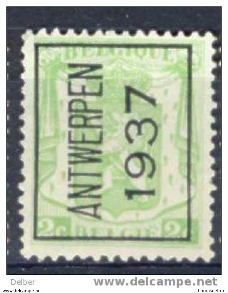 Xe697: ANTWERPEN 1937 - Tipo 1929-37 (Leone Araldico)