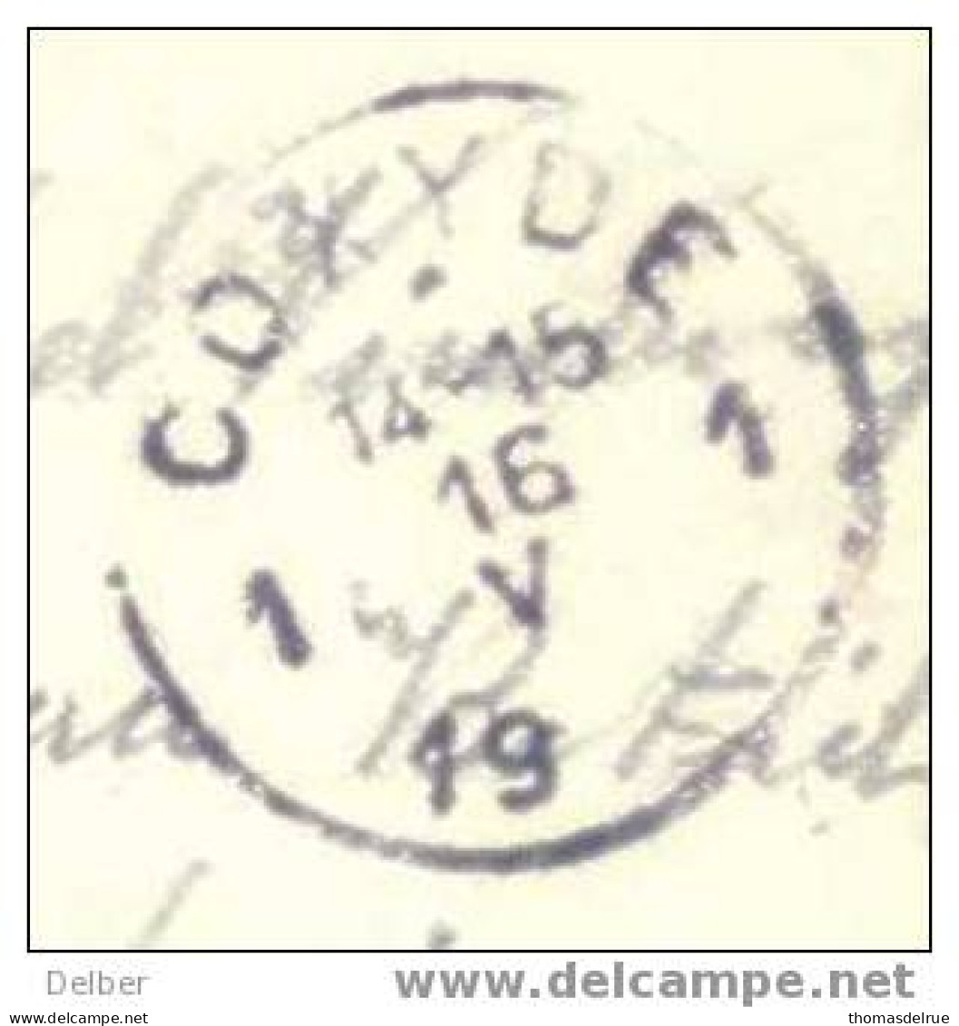 Zz269: S.M. 1 COXYDE 1 14-15 16 V 19__ : Noodstempel - Fortune Cancels (1919)