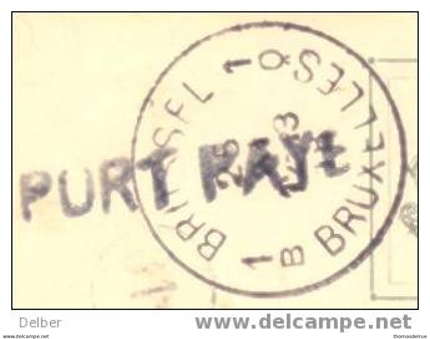 Zz280 PORT PAY2: 1B BRUSSEL 1Q BRUXELLES >>> ST.GILLES - Fortune Cancels (1919)