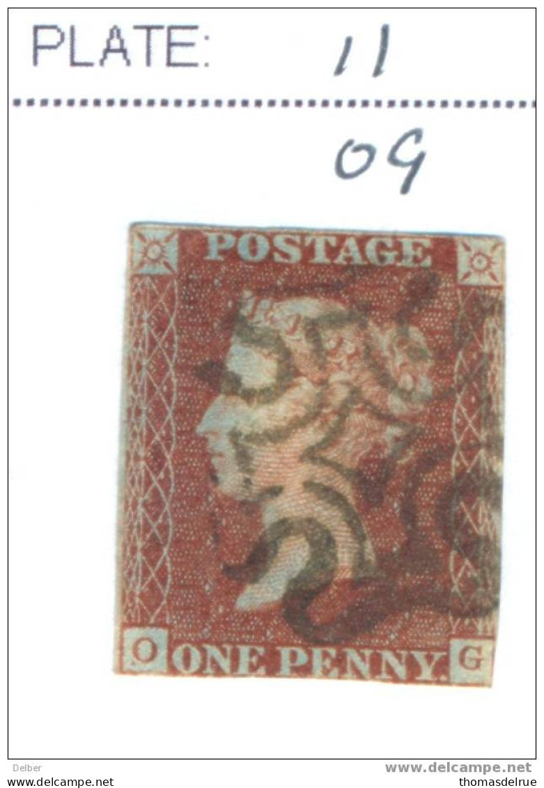 Ua658:from Black Penny Plates:SG#7:plate 11: O__G: - Used Stamps