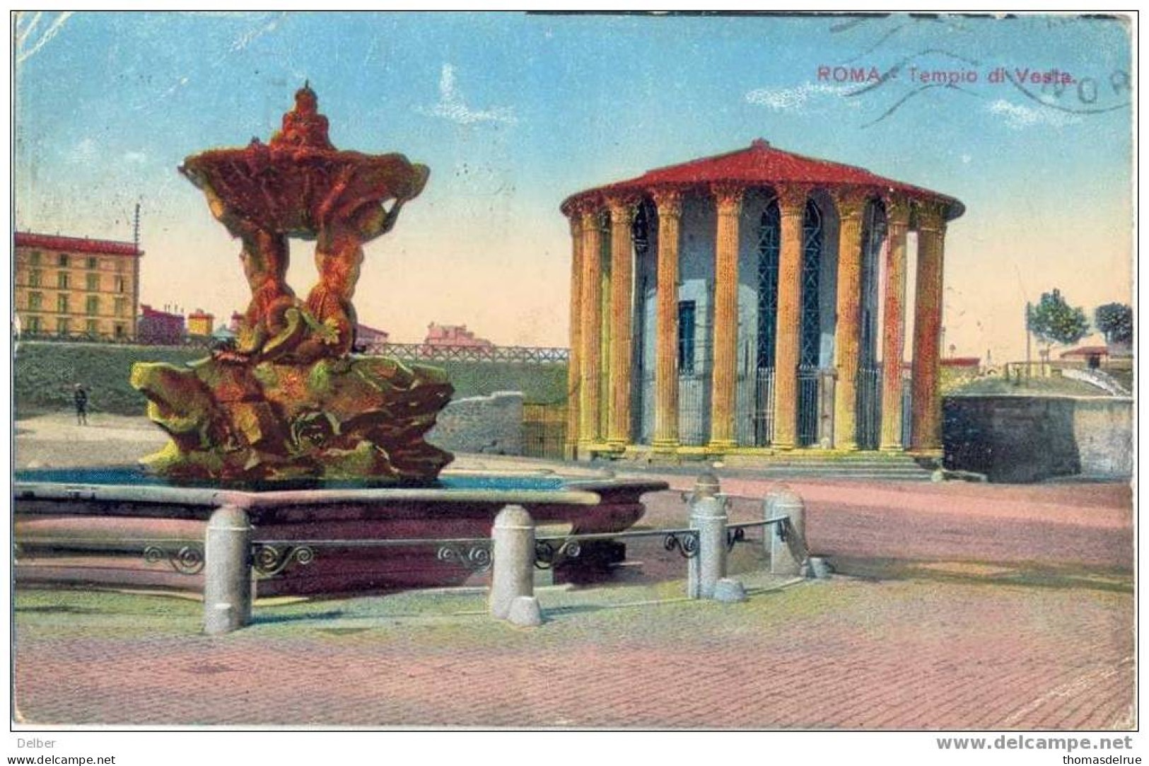 Px314: Y&T: N° 3x 180 / Postkaart: ROMA: TEMPIO DI VESTA: PREFFERITE LE SIGARETTE.... - Reclame