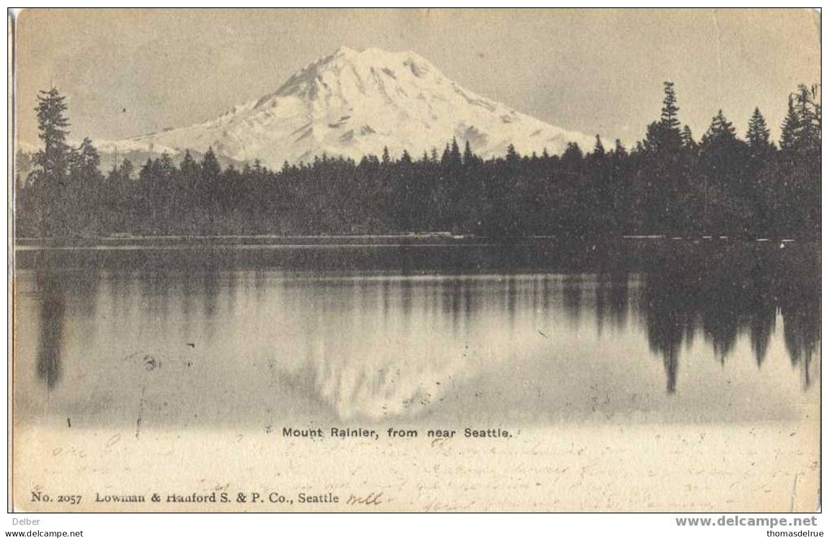 _P538: Mount Rainier,  From Near Seattle ( Card Is Damaged..) - Seattle