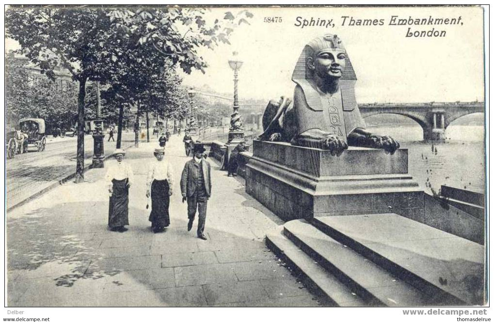 _P630: 58475  Sphinx, Thames Embankment, LONDON - River Thames