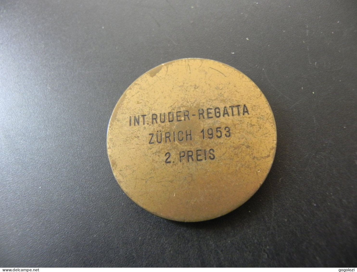 Medaille Medal - Militaire - Internationale Ruder Regatta Zürich 1953 - 2. Preis - Autres & Non Classés