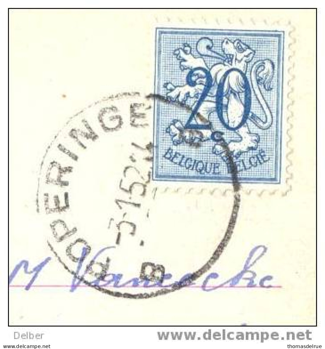 _Q237: Fantasiekaart Met N° 841: B POPERINGE B - 1951-1975 Heraldischer Löwe (Lion Héraldique)