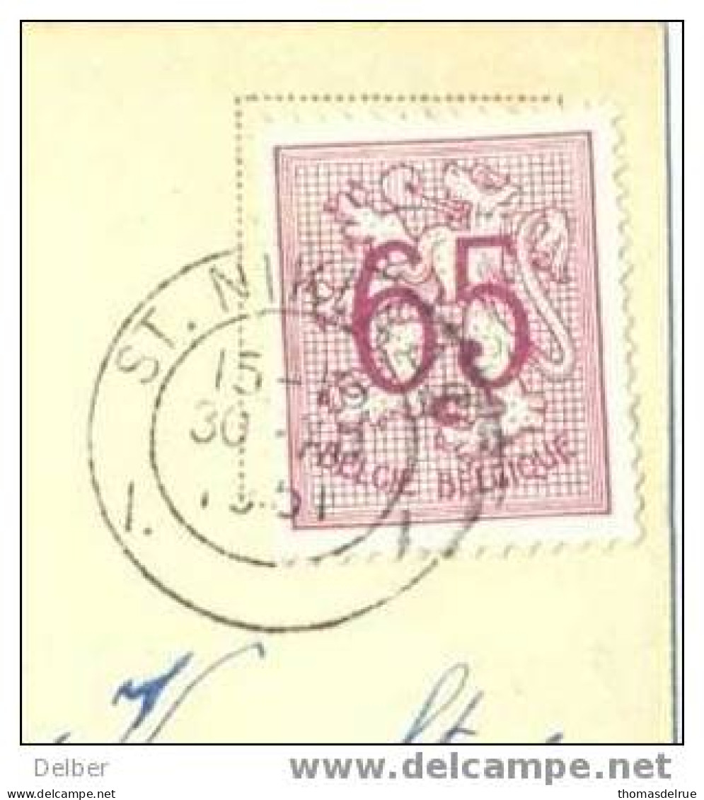 _Q454: Fantasiekaart Met N° 856: ST.NIKLAAS - 1951-1975 Heraldieke Leeuw