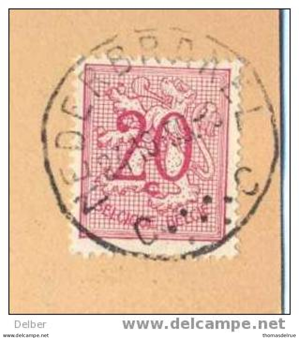 _Q321: Drukwerkkaart (kon. Muziekmaatschappij " De Eendracht" Nederbrakel) Met N°851: C NEDERBRAKEL C + Sorteerstempeltj - 1951-1975 Heraldieke Leeuw