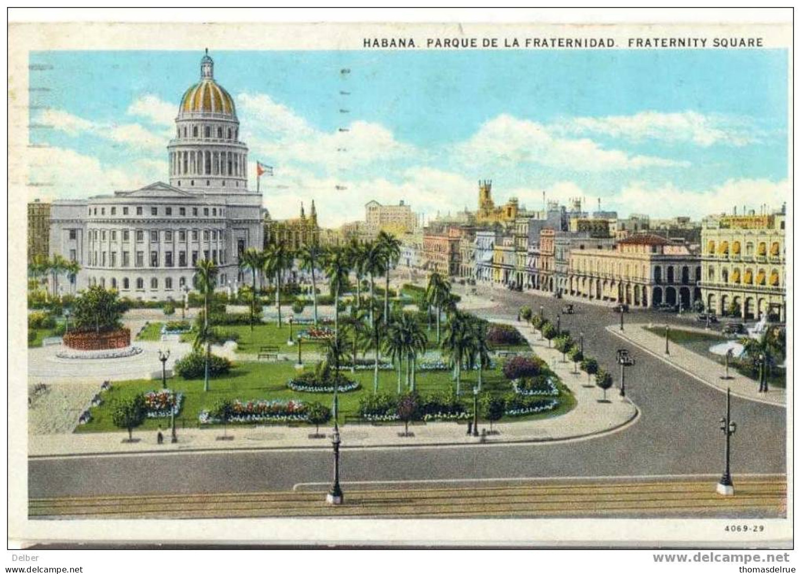 _M775: HABANA PARQUE DE LA FRATERNIDAD, FRATERNITY SQUARE 1933 - Cuba