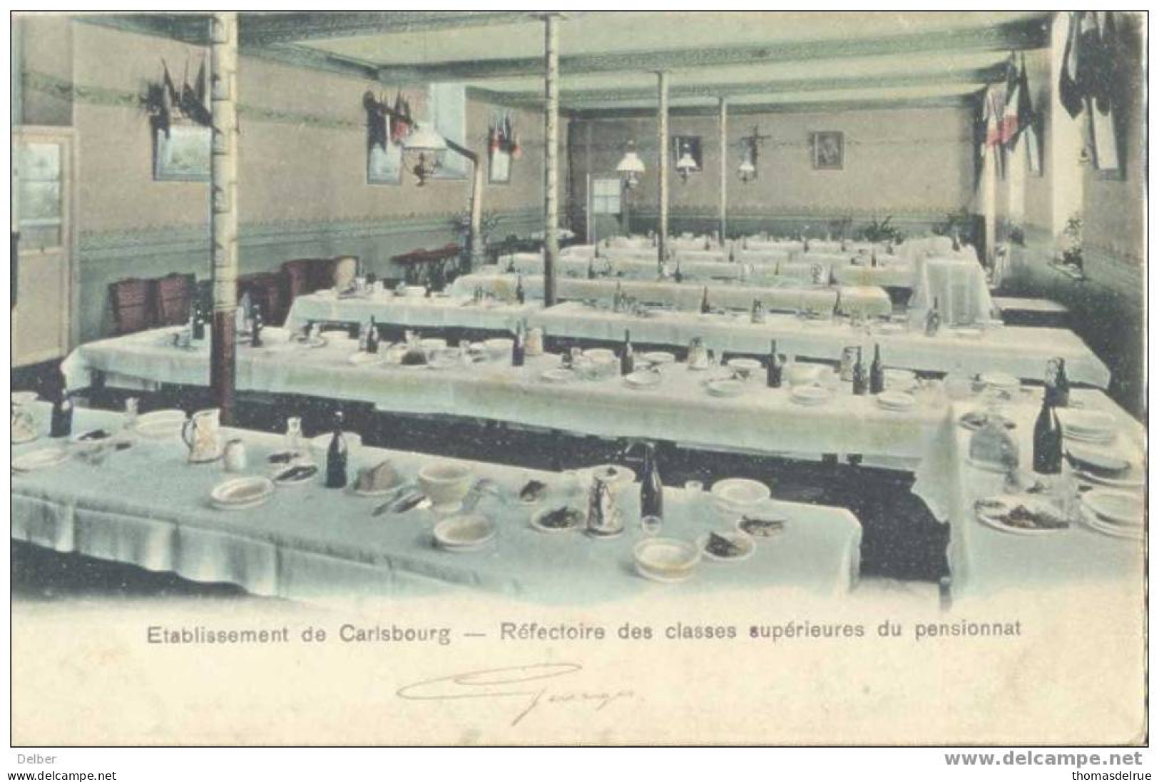 Zz089: Etabissement De Carlsbourg- Réfectoire Des Classes Supérieure 81: E11a: CARLSBOURG 11 NOVE 1911: Franse Maand. - Paliseul
