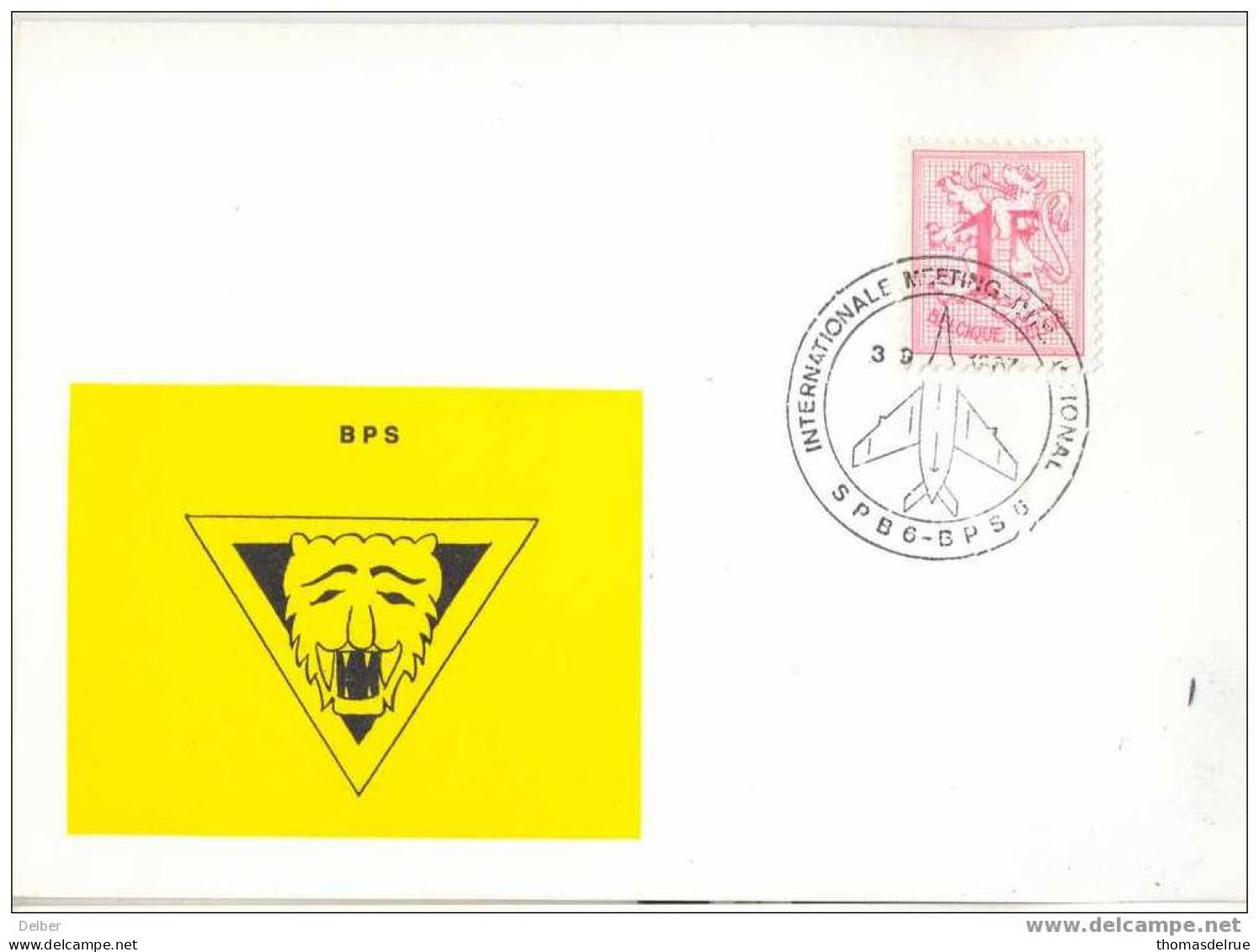 _R923: Souvenierkaart: BPS : N° 1027B: INTERNATIONALE.-MEETING -INTERNATIONAL. 3.9.1987 S.P.B.6-4090-B.P.S.6 - Esercito