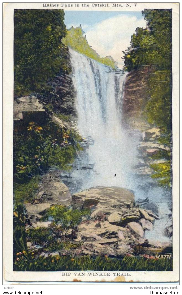 _M869: Haines Falls In The Catskill Mts. N.Y.  Rip Van Winkle Trail - Adirondack