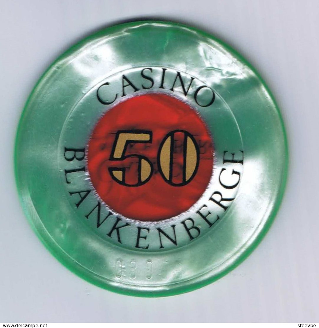 Blankenberge Casino chip fiche 8x Belgium Belgique België