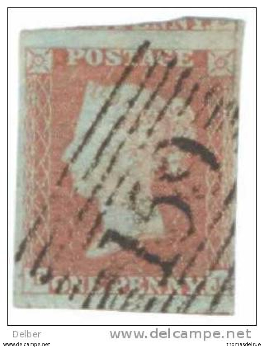 _A658: Penny Red : Imperf. SG#8-12 :  D__J - Used Stamps