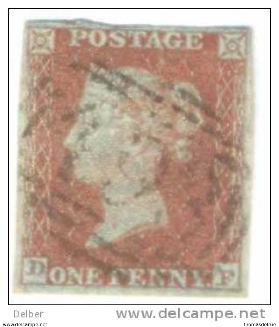 _A667: Penny Red : Imperf. SG#8-12 :  D__F - Used Stamps