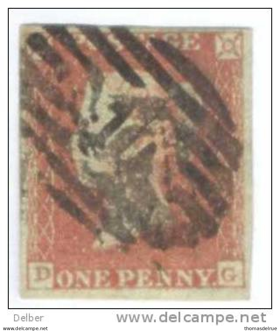 _A661: Penny Red : Imperf. SG#8-12 :  D__G - Used Stamps