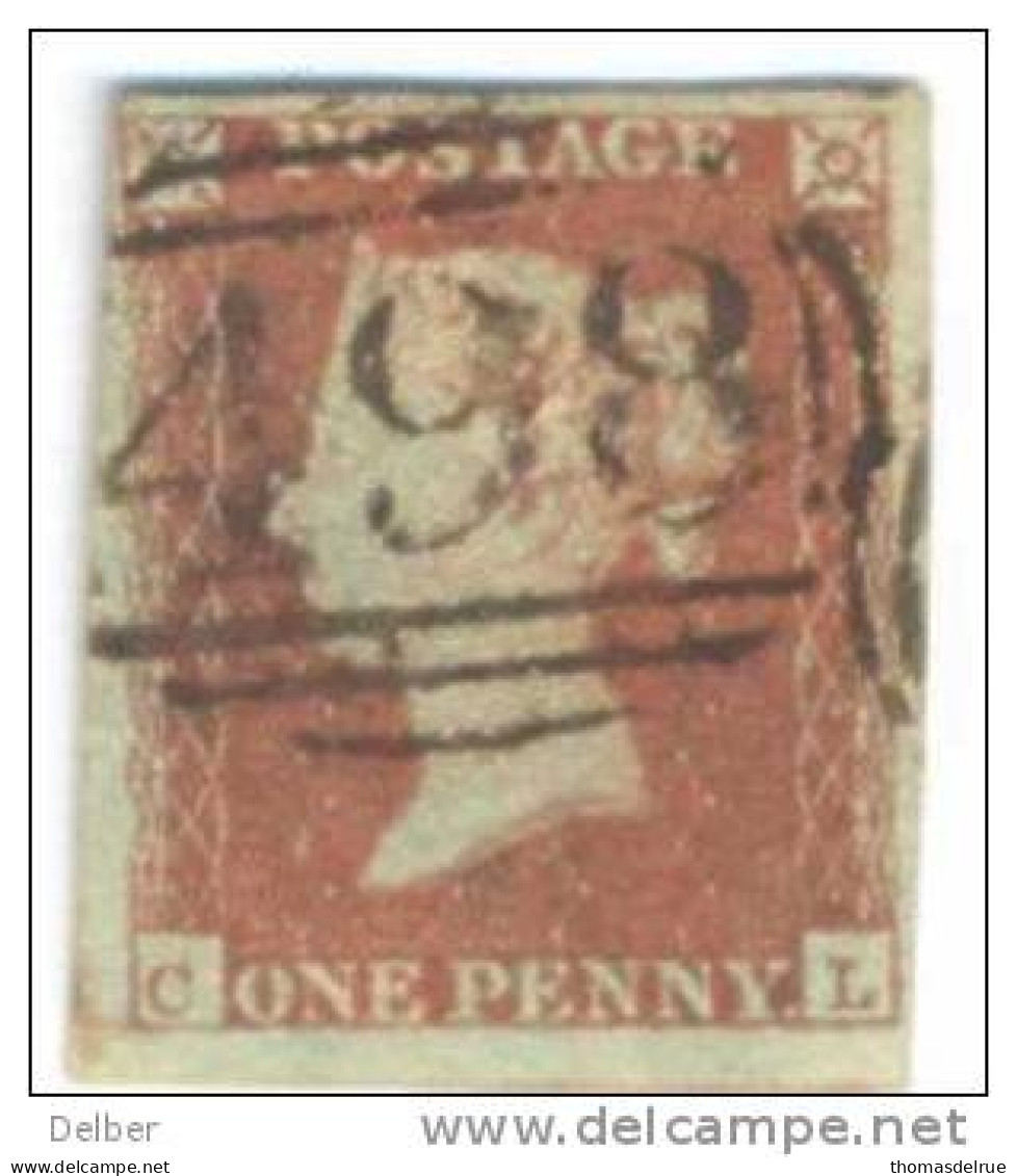 _A678: Penny Red : Imperf. SG#8-12 :  C__L - Gebruikt